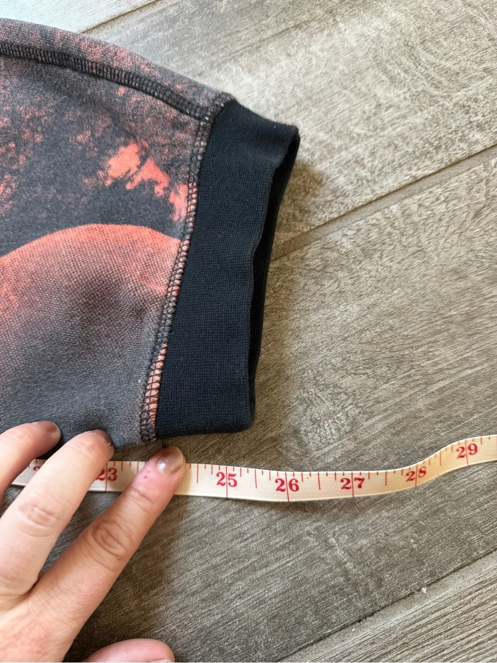 Russell Athletic Light Orange and Black Skull Print Joggers